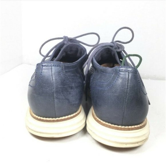 Cole Haan Men\'s Original Grand Handstain Leather Loafers Shoes Navy Size 11